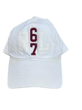Vintage Polo Jeans Co RL 67 White / Burgundy Hat